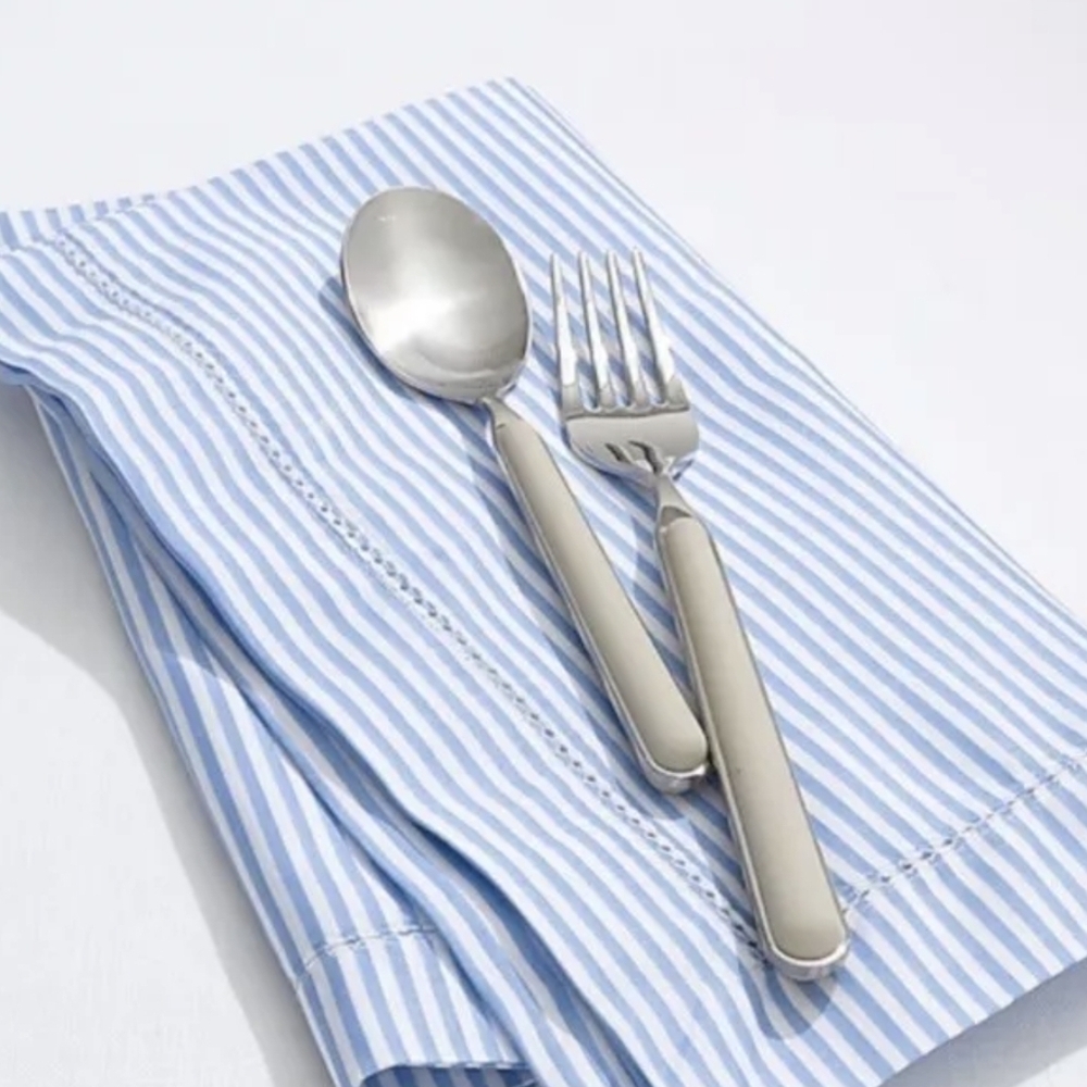 J. Crew Placemat Set Seersucker Striped